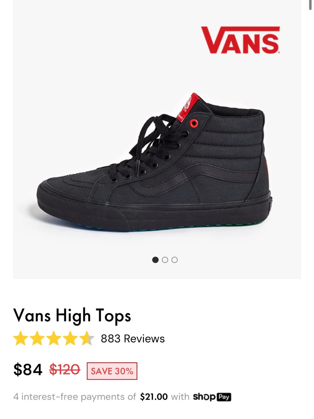 NEW Hedley & Bennett x Vans High Tops - Picture 2 of 6